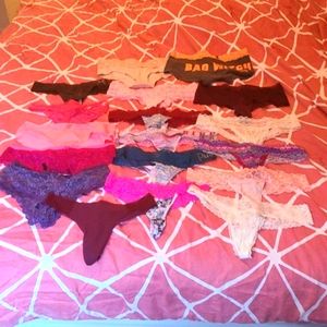 19 pair VICTORIA SECRET & PINK PANTIES NEW*******